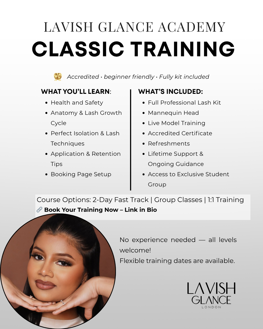 Classic Lash Training – Accredited Course (1-1 or Group)